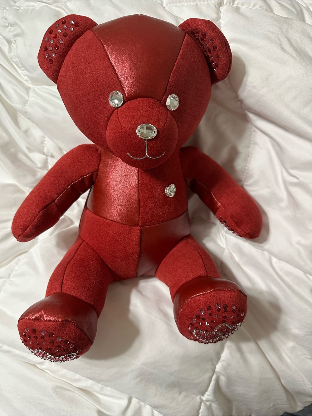 Build-A-Bear Red Jewel-Accented Plush Bear